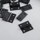 Петля для шкатулки, ключницы, с прямыми углами, металл, чёрная, набор 10 шт., 2.5×2.5 см - фото 60873175