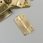 Петля для шкатулки, ключницы с закругленными углами, набор 30 шт., металл, 1.6×3 см - фото 60873178