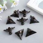 Уголок (ножка) для шкатулки, ключницы «Фигурная», металл под бронзу, набор 8 шт., 2.9×4 см - фото 60873198