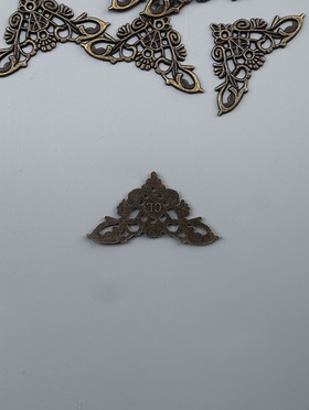 Уголок декоративный для шкатулки, ключницы «Королевский», набор 10 шт., 3.5×3.5 см