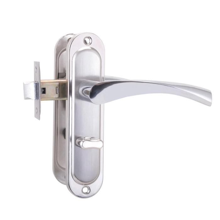 УЦЕНКА Защёлка «СТАНДАРТ» ЗЩД 103/50 L SN, левая, с фиксацией, цвет матовый никель - Фото 1