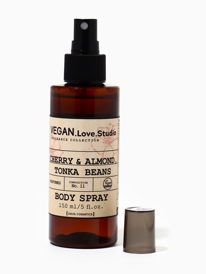 Мист парфюмированный спрей для тела VEGAN.Love.Studio Cherry, Almond, Tonka Bean, 150 мл - Фото 1