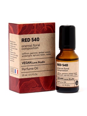 Парфюмерное масло женское VEGAN.Love.Studio Red 540, 15 мл 10952911