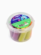 Воздушный пластилин,12 цветов, 30 г, в ведерке, Смешарики - Фото 1