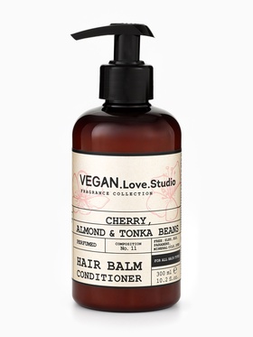 Бальзам-кондиционер для волос парфюмированный VEGAN.Love.Studio «Вишня, Миндаль, Бобы тонка», 300 мл