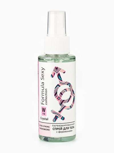 Мист парфюмированный спрей с феромонами для тела Formula Sexy Crystal W118, 100 мл (по мотивам Bright Crystal (Versace)