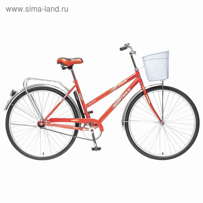 Велосипед 28" Novatrack Lady Fiesta, 2016, цвет красный, размер 18"