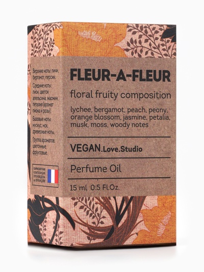 Парфюмерное масло женское VEGAN.Love.Studio Fleur-a-Fleur, 15 мл (по мотивам Fleur Narcotique (Ex Nihilo)
