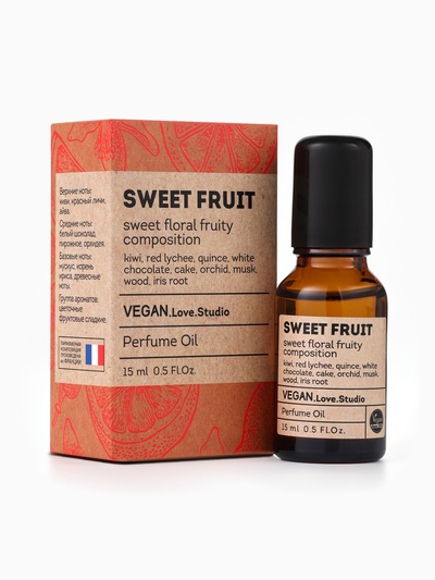 Парфюмерное масло женское VEGAN.Love.Studio Sweet Fruit, 15 мл (по мотивам Fantasy (B.Spears)