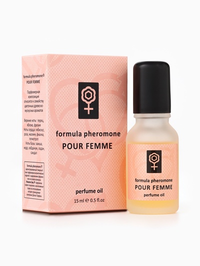 Парфюмерное масло женское с феромонами Formula Pheromone Pour Femme, 15 мл (по мотивам Lacoste Pour Femme (Lacoste)