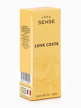 Парфюмерное масло женское Free Sense Love Costa, 8 мл (по мотивам Lacoste Pour Femme (Lacoste)