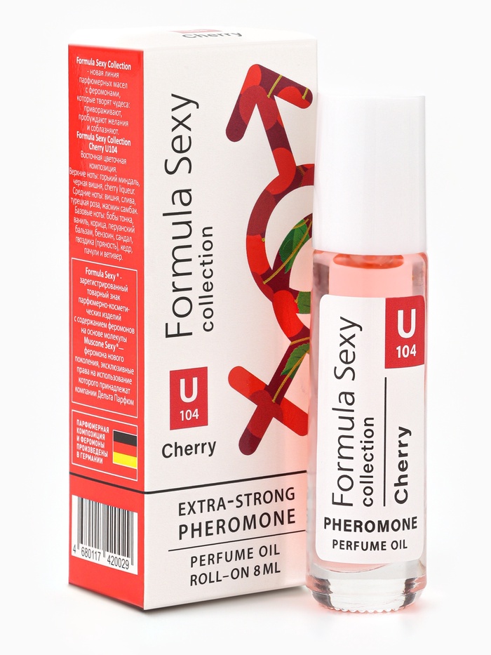 Парфюмерное масло женское с феромонами Formula Sexy Collection Cherry U104, 8 мл (по мотивам Lost Cherry (Tom Ford) - Фото 1
