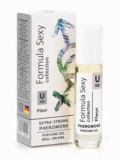 Парфюмерное масло женское с феромонами Formula Sexy Collection Fleur U102, 8 мл (по мотивам Fleur Narcotique (Ex Nihilo)
