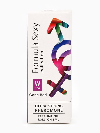 Парфюмерное масло женское с феромонами Formula Sexy Collection Gone Bad W106, 8 мл (по мотивам Good Girl Gone Bad (By Kilian)