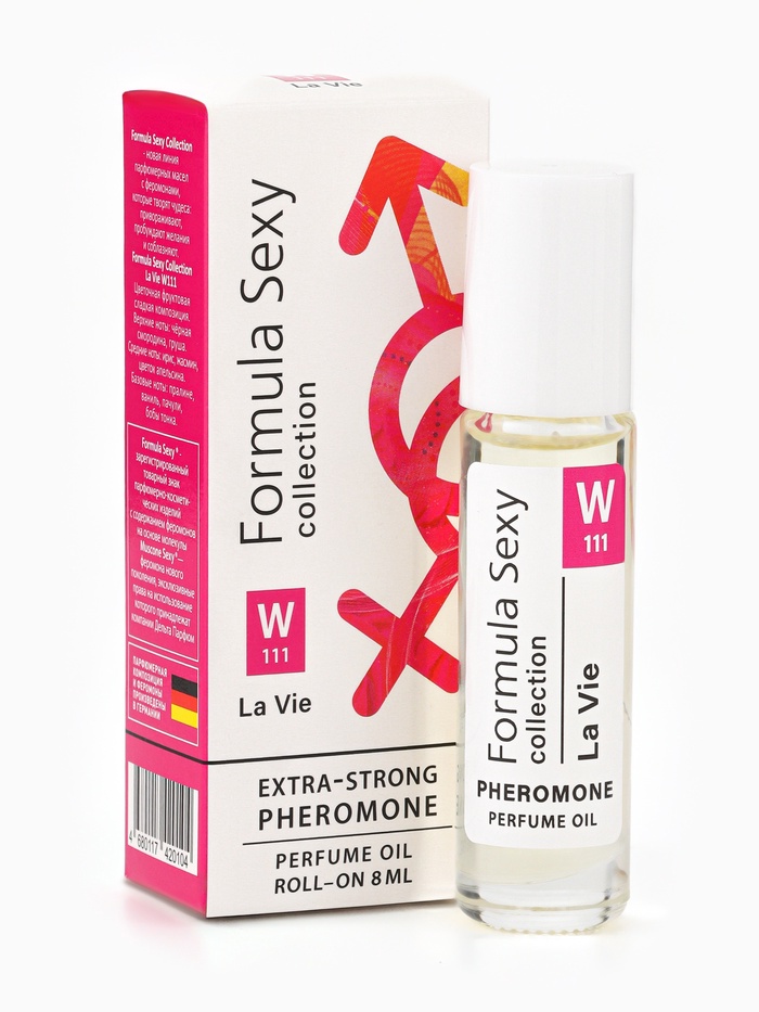Парфюмерное масло женское с феромонами Formula Sexy Collection La Vie W111, 8 мл (по мотивам La Vie Est Belle (Lancome)
