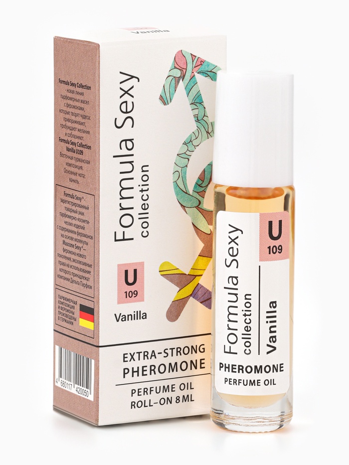 Парфюмерное масло женское с феромонами Formula Sexy Collection Vanilla U109, 8 мл (по мотивам Vanilla Blend (Zielinski & Rozen) - Фото 1