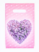 Пакет подарочный «Сердечко», полиэтиленовый с вырубной ручкой, 20×30 см, 30 мкм (100 шт) - фото 809342317