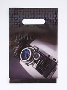 Пакет подарочный «Кадр», полиэтиленовый с вырубной ручкой, 20×30 см, 30 мкм (100 шт) - фото 809342321