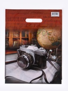 Пакет подарочный «Объектив» полиэтиленовый с вырубной ручкой, ламинированный 31×40 см, 30 мкм - Фото 2