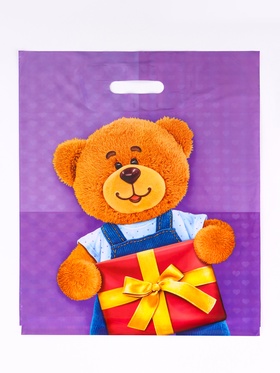 Пакет подарочный «Мирошка», полиэтиленовый с вырубной ручкой, 40×47 см, 45 мкм (50 шт)