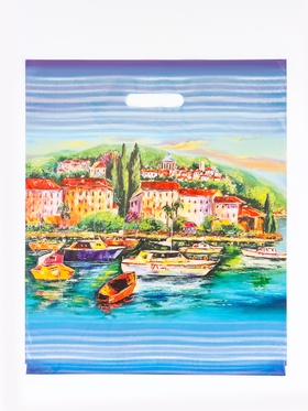 Пакет «Греция», полиэтиленовый с вырубной ручкой, 40×47 см, 45 мкм (50 шт)