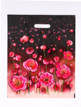 Пакет подарочный «Серенада» полиэтиленовый с вырубной ручкой, ламинированый 38×47 см, 60 мкм