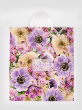 Пакет подарочный «Адель», полиэтиленовый с петлевой ручкой, 38?42 см, 40 мкм (комплект 25 шт)