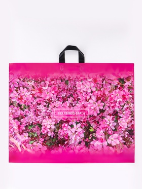 Пакет подарочный «Весенняя нота», полиэтиленовый с петлевой ручкой, 71?55 см, 90 мкм 5860343 (комплект 25 шт)