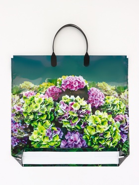 Пакет подарочный «Веранда», полиэтиленовый с пластиковой ручкой, 37?34 см, 80 мкм (комплект 10 шт)