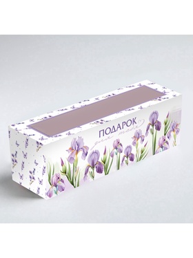Коробка складная с окном «Подарок для тебя», 5.5?18?5.5 см (комплект 5 шт)