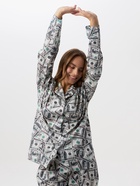 Пижама женская (рубашки, брюки) KAFTAN «Баксы», размер 44-46, зелёная - фото 61613348