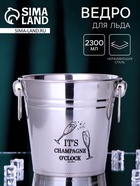 УЦЕНКА Ведро для льда Champagne, 2 л, 16.5×18 см - Фото 1
