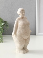 Сувенир полистоун "Милая пышечка" белый песок 9х15,5х25,5 см - фото 61086851