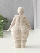 Сувенир полистоун "Милая пышечка" белый песок 9х15,5х25,5 см - фото 61086852