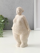 Сувенир полистоун "Милая пышечка" белый песок 9х15,5х25,5 см - фото 61086853