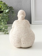 Сувенир полистоун "Пышечка. Удивление" белый песок 11,5х11х16см - фото 61086857