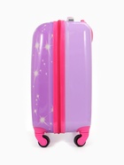 УЦЕНКА Чемодан дет Девочка 18", 30×21×43 см, отд на молнии, 4 колеса, сиреневый 10958702