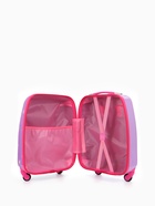 УЦЕНКА Чемодан дет Девочка 18", 30×21×43 см, отд на молнии, 4 колеса, сиреневый 10958702