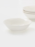 Тарелки глубокие Доляна White Label, набор 4 шт., 500 мл, фарфор, белые - фото 60873310