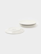 Тарелки Доляна White Label, набор 4 шт., d=18.5 см, фарфор, белые - фото 60873318