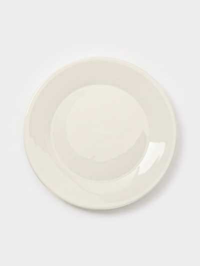 Тарелки Доляна White Label, набор 4 шт., d=22.5 см, утолщенный край, фарфор, белые