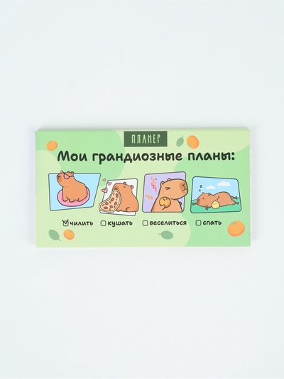 Планер с отрывными листами, 50 л. «Капибары»