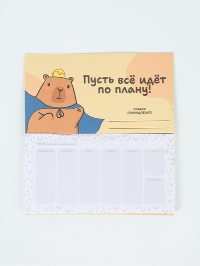 Планер с отрывными листами, 50 л. «Капибары»