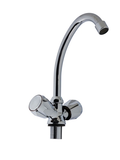 УЦЕНКА Смеситель для раковины "ЦС-СМ ЭМ902001", двухвентильный, хром