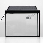 УЦЕНКА Аквариум «Прямоугольный Атолл» с крышкой, 16 литров, 35×17×27/32 см, чёрный - Фото 2