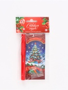 Подарочный набор новогодний «С Новым годом», блокнот, вечный карандаш, сменные грифели - фото 61613461