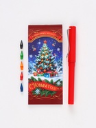 Подарочный набор новогодний «С Новым годом», блокнот, вечный карандаш, сменные грифели - фото 61613462
