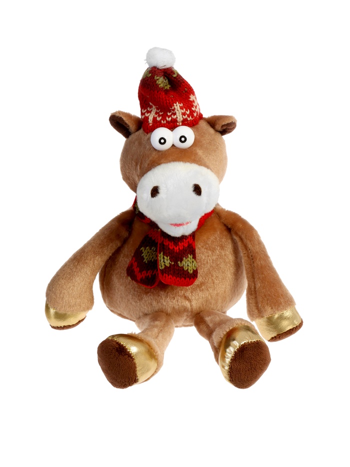 Мягкая игрушка «Зимняя лошадка», 30 см - Фото 1