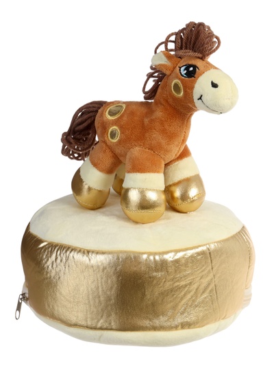 Мягкая игрушка - конфетница «Веселая лошадка», 21 см