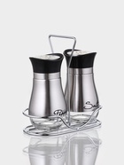 Набор для специй "Сияние.Silver", 2 шт, на подставке - фото 61086933